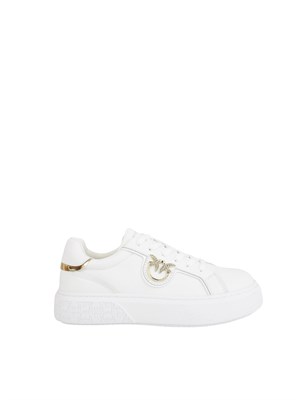 Sneakers Pinko Yoko 01 in pelle bianca in DONNA