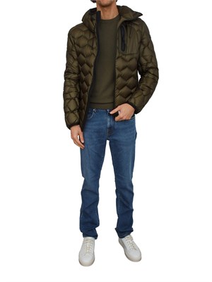 Maglia uomo Sun68 in lana e cotone verde in UOMO