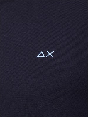 Maglia uomo Sun68 in lana e cotone blu in UOMO