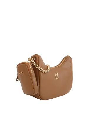 Borsa a tracolla Liu Jo donna in ecopelle liscia cuoio in DONNA