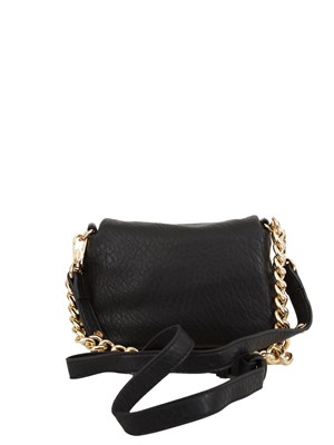 LIU JO Borsa LaPuffy in ecopelle matelassÉ nera in DONNA