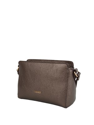Borsa Liu Jo donna in ecopelle martellata marrone lucido in DONNA