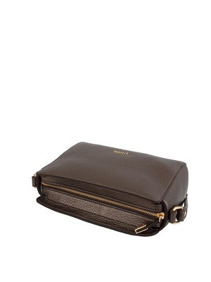 Borsa Liu Jo donna in ecopelle martellata marrone lucido in DONNA