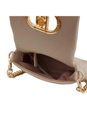 LIU JO Borsa LaPuffy in ecopelle matelassÉ beige in DONNA