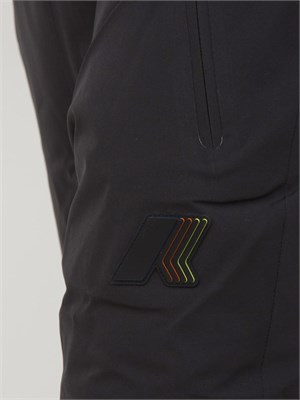 Pantaloni da sci Queyras K-Way uomo in tessuto nero in UOMO