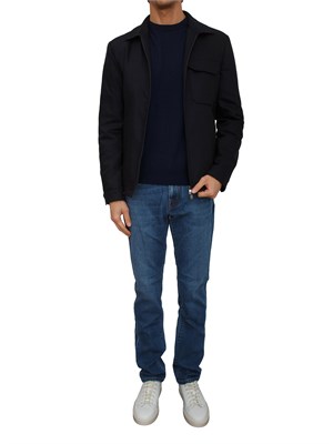 Jeans Corneliani in denim stretch blu in UOMO