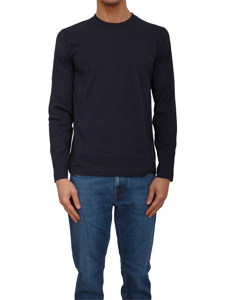 T-shirt uomo Corneliani in cotone blu