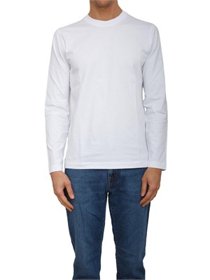 T-shirt uomo Corneliani in cotone bianco in UOMO