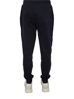 Pantalone tuta Corneliani in misto cotone blu in UOMO