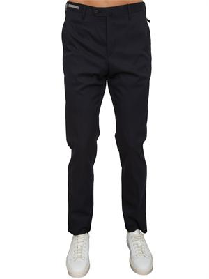 Pantaloni Corneliani in misto lana blu in UOMO