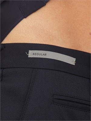 Pantaloni Corneliani in misto lana blu in UOMO