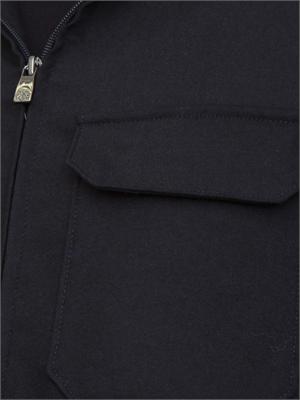 Giubbotto uomo Corneliani in misto cashmere e lana blu in UOMO