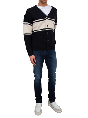 Jeans uomo Emporio Armani in cotone blu delavÉ in UOMO