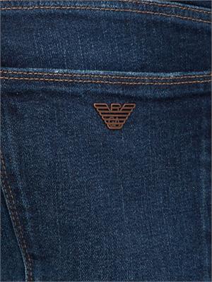 Jeans uomo Emporio Armani in cotone blu delavÉ in UOMO