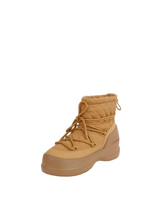 Stivali Mezzaluna Quilted Mid Moon Boot in tessuto cammello in DONNA