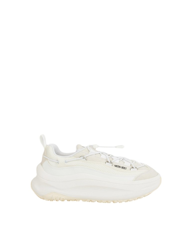 Sneakers Moon247 Xlace Moon Boot in pelle e tessuto bianco