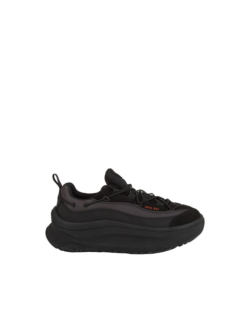 Sneakers Moon247 Xlace Moon Boot in pelle e tessuto neri
