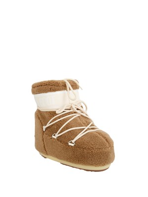 Moon Boot Icon Low Teddy unisex cammello in DONNA