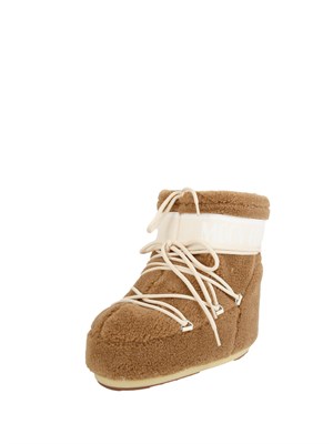 Moon Boot Icon Low Teddy unisex cammello in DONNA