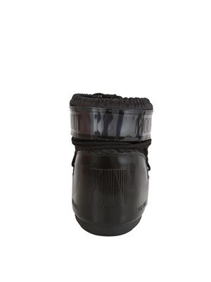 Moon Boot Low Glace unisex in raso nero in DONNA