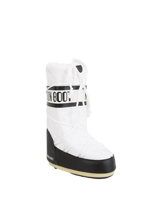 Moon Boot Icon unisex in nylon bianco in DONNA