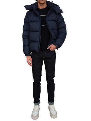 Jeans uomo Emporio Armani in cotone blu scuro in UOMO