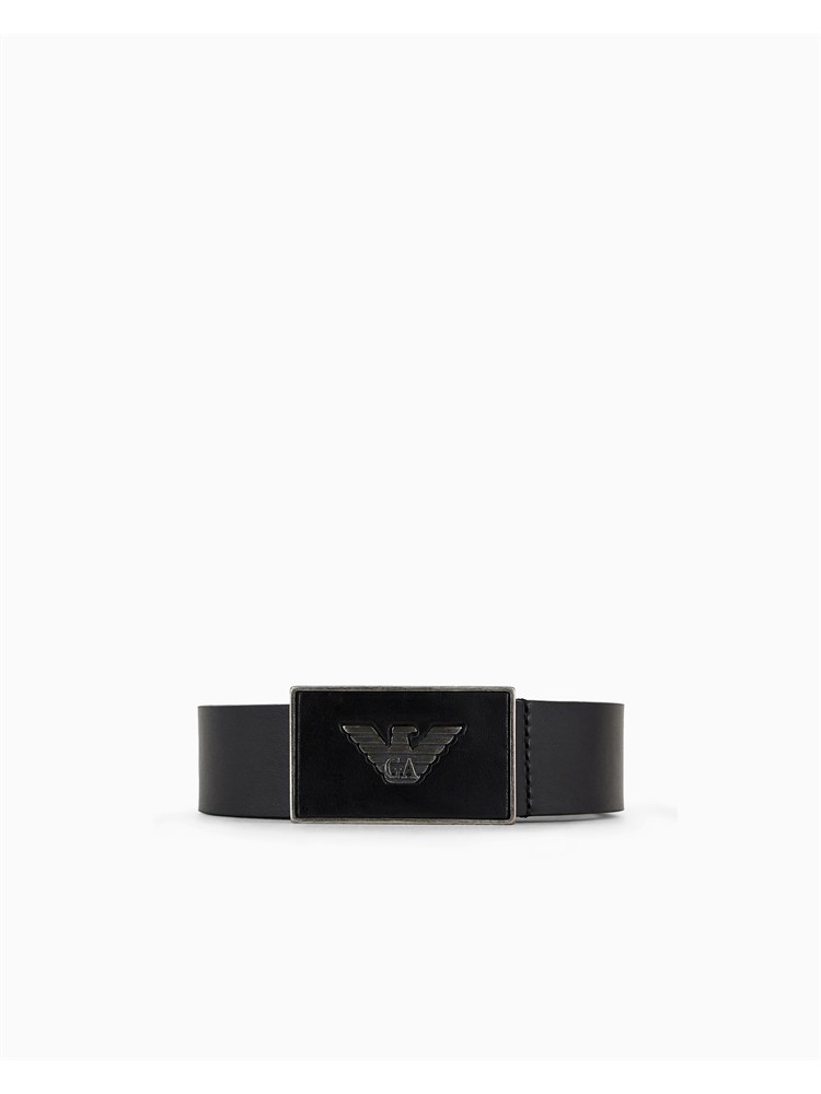 Cintura uomo Emporio Armani in pelle nera