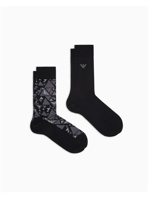 Pack 2 paia di calzini Emporio Armani neri in UOMO