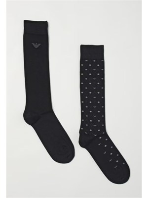 Pack 2 paia calzini Emporio Armani blu in UOMO