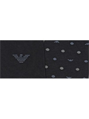 Pack 2 paia calzini Emporio Armani blu in UOMO