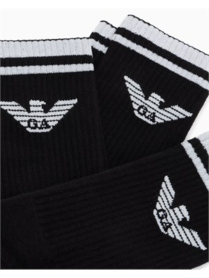 Pack 3 paia di calzini Emporio Armani neri in UOMO