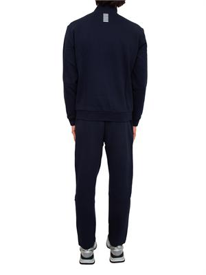 Tuta sportiva uomo EA7 Emporio Armani in cotone blu in UOMO