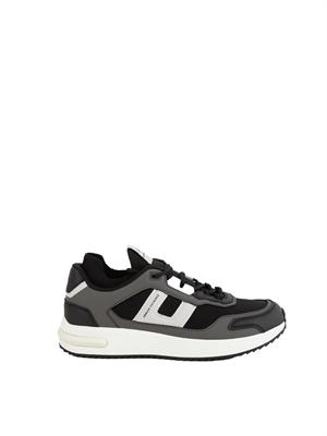 Sneakers uomo Armani Exchange in tessuto tecnico nero in UOMO