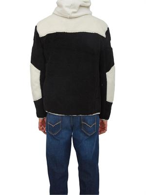 Felpa Yupik Napapijri in teddy nero in UOMO