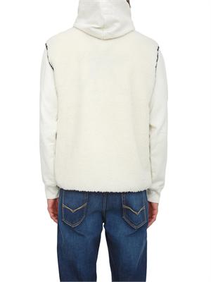 Gilet in pile Yupik Napapijri in teddy bianco panna in UOMO
