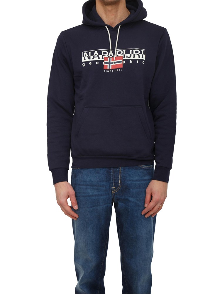 Felpa Aylmer Napapijri in caldo cotone blu