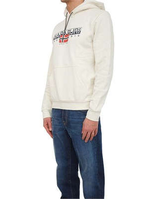 Felpa Aylmer Napapijri in caldo cotone avorio in UOMO