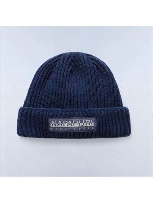 Berretto Vispa Napapijri in acrilico blu con logo in UOMO