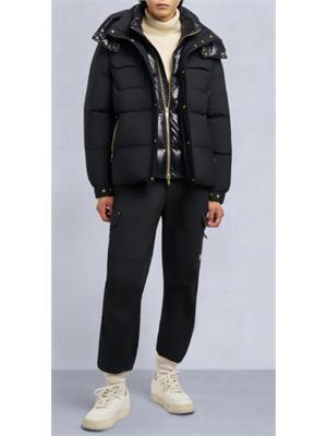 Giubbino Moose Knuckles uomo in tessuto tecnico Nyluxe nero in UOMO