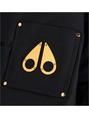Giubbino Moose Knuckles uomo in tessuto tecnico Nyluxe nero in UOMO