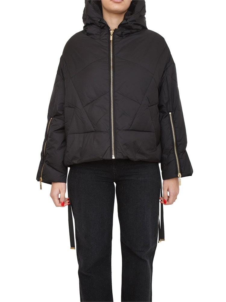 TWIN-SET Giubbino Twinset in nylon trapuntato nero