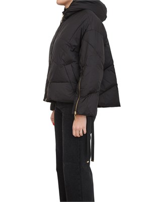 TWIN-SET Giubbino Twinset in nylon trapuntato nero in DONNA