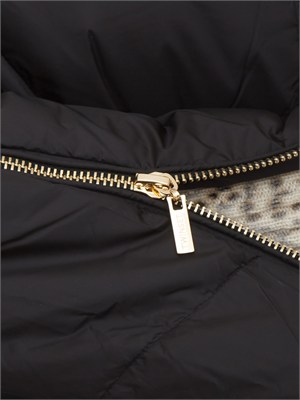 TWIN-SET Giubbino Twinset in nylon trapuntato nero in DONNA