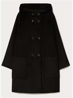 PERSONA BY MARINA RINALDI Cappotto Gervaso di Marina Rinaldi in pura lana nera in DONNA