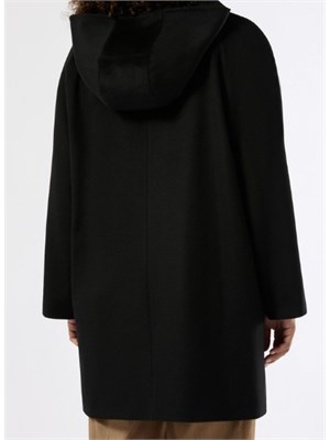 PERSONA BY MARINA RINALDI Cappotto Gervaso di Marina Rinaldi in pura lana nera in DONNA