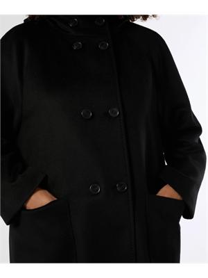 PERSONA BY MARINA RINALDI Cappotto Gervaso di Marina Rinaldi in pura lana nera in DONNA