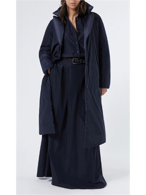 PERSONA BY MARINA RINALDI Piumino reversibile Tequila di Marina Rinaldi in taffetà e nylon cangiante blu in DONNA