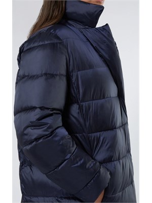 PERSONA BY MARINA RINALDI Piumino reversibile Tequila di Marina Rinaldi in taffetà e nylon cangiante blu in DONNA