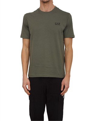 T-shirt EA7 Emporio Armani in cotone Pima verde in UOMO