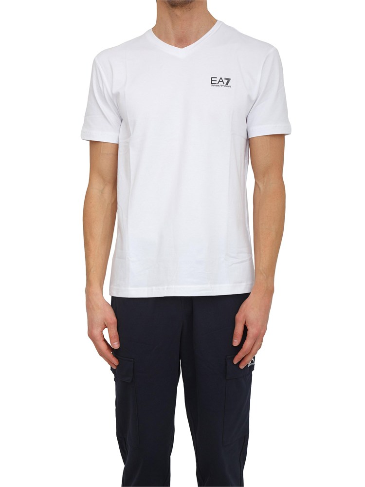 T-shirt EA7 Emporio Armani in cotone bianco